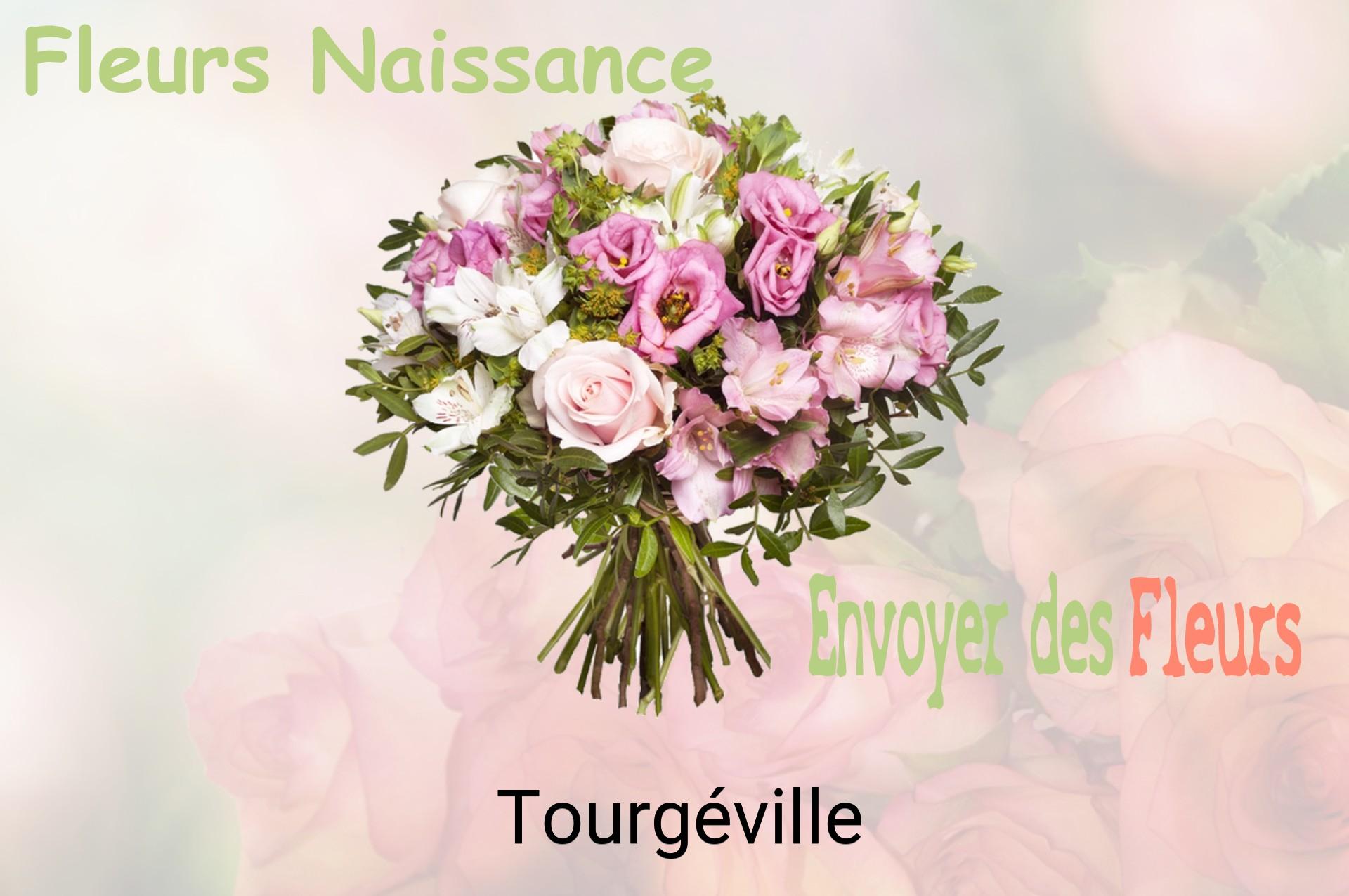 Bouquet de fleurs de naissance livré à Tourgéville